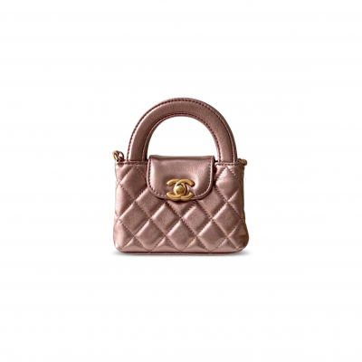 CHANEL KELLY NANO SHOPPING BAG LAMBSKIN AS3435 (12.5*8.3*4cm)